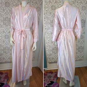 Vintage 1980s At Homewear Pink Lingerie Robe